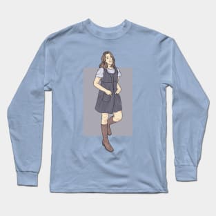 Beautiful Girl Smiling Rain Collection Long Sleeve T-Shirt